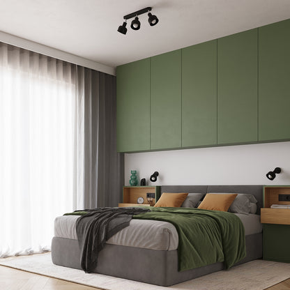 ELBA geometrische wandlamp zwart