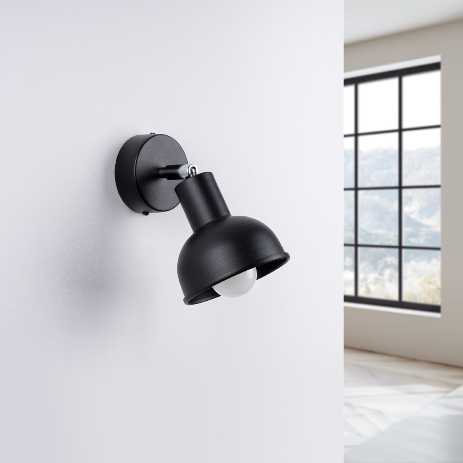 ELBA geometrische wandlamp zwart