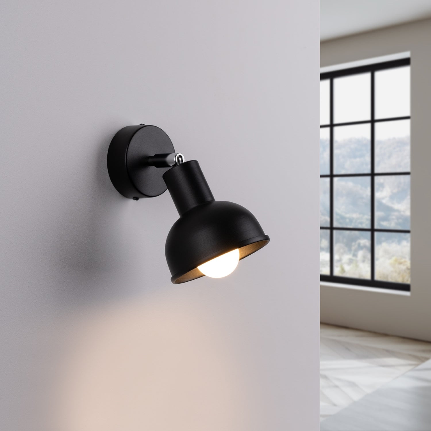 ELBA geometrische wandlamp zwart