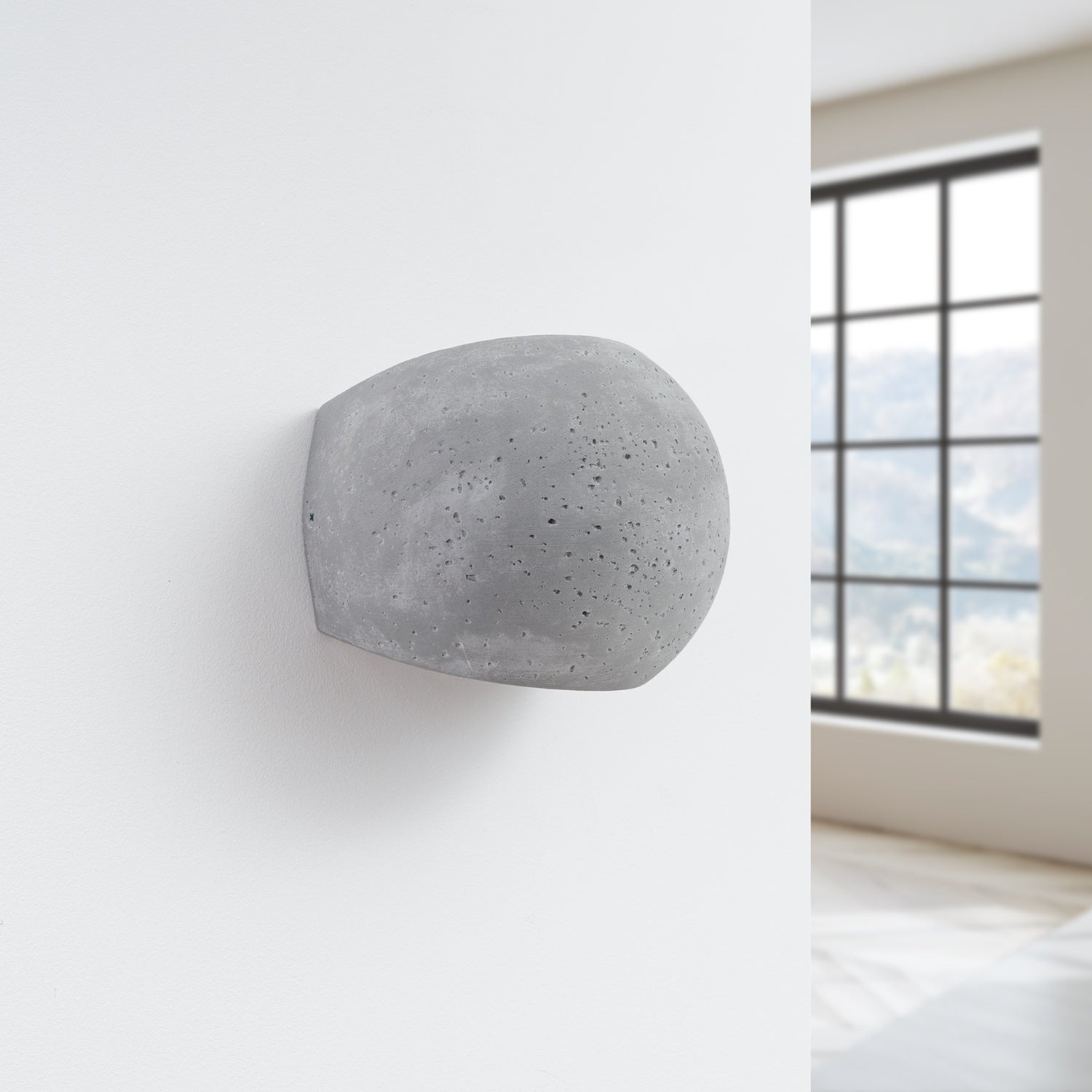 GLOBE beton betonnen wandlamp grijs