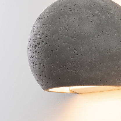 GLOBE beton betonnen wandlamp grijs