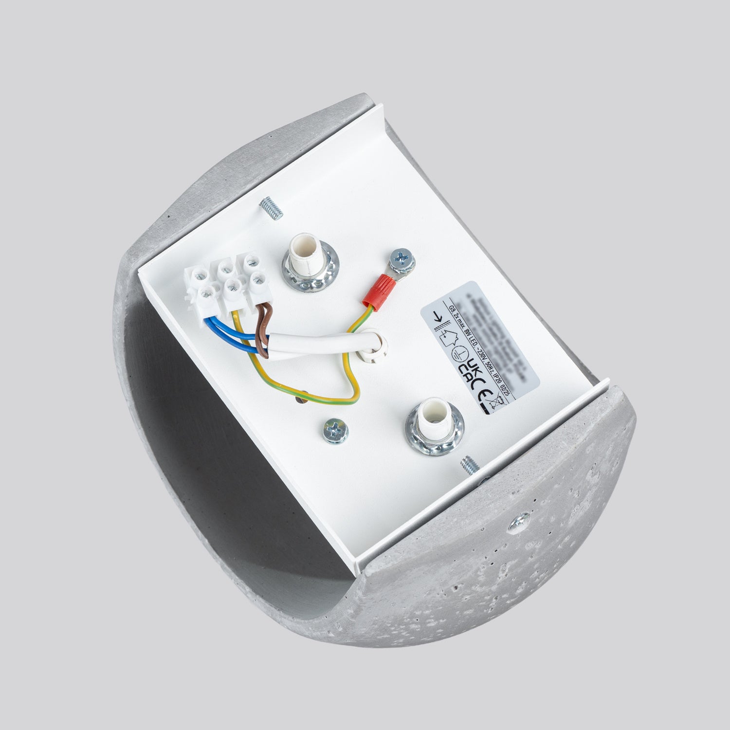 GLOBE beton betonnen wandlamp grijs