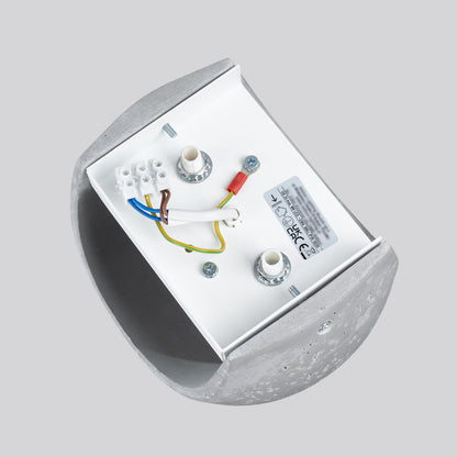 GLOBE beton betonnen wandlamp grijs