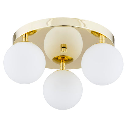 Flavio plafondlamp 3-lichts rond