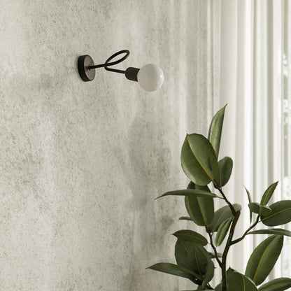 SUPEŁ design wandlamp zwart