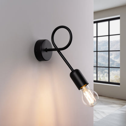 SUPEŁ design wandlamp zwart