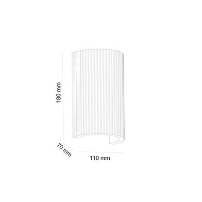 Wandlamp NANTES (gips)
