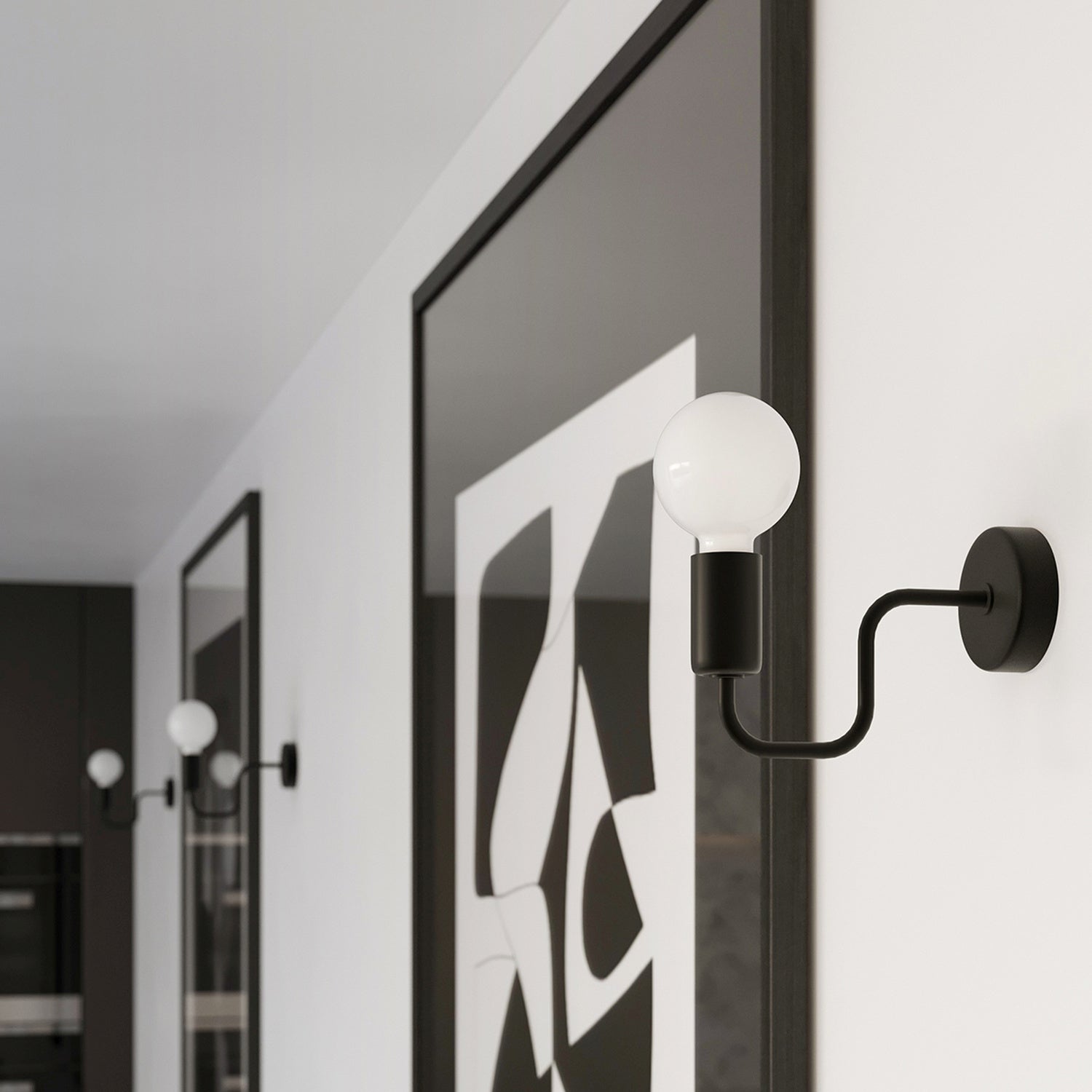 VECTOR design wandlamp zwart