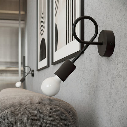 LEVAR design wandlamp zwart