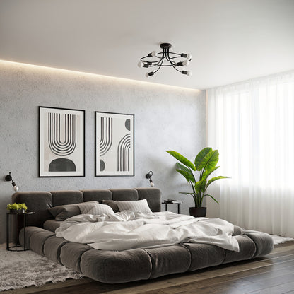 LEVAR design wandlamp zwart