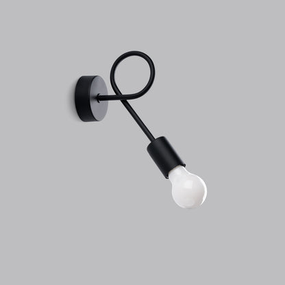 LEVAR design wandlamp zwart