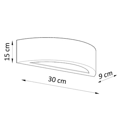ATENA wandlamp wit 30 cm