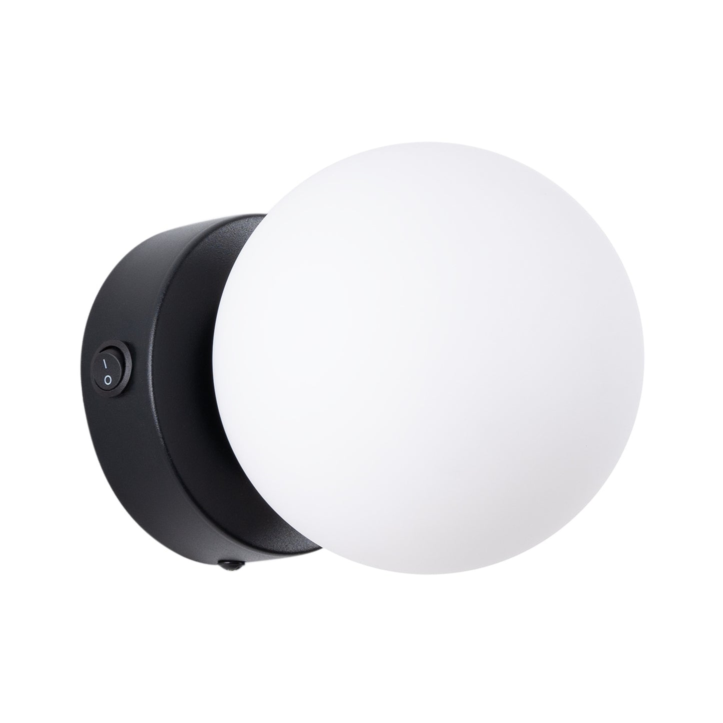 YOLI ronde wandlamp zwart