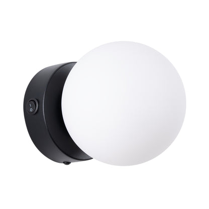 YOLI ronde wandlamp zwart