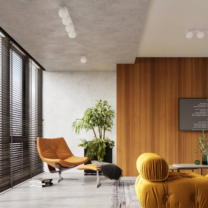 YOLI ronde wandlamp zwart