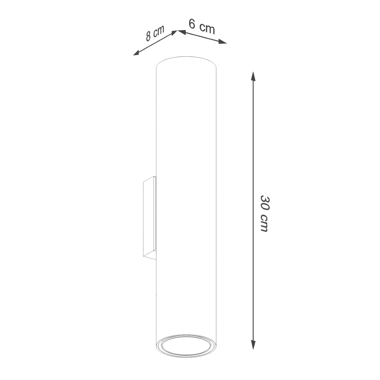 LAGOS 2 wandlamp rode oker
