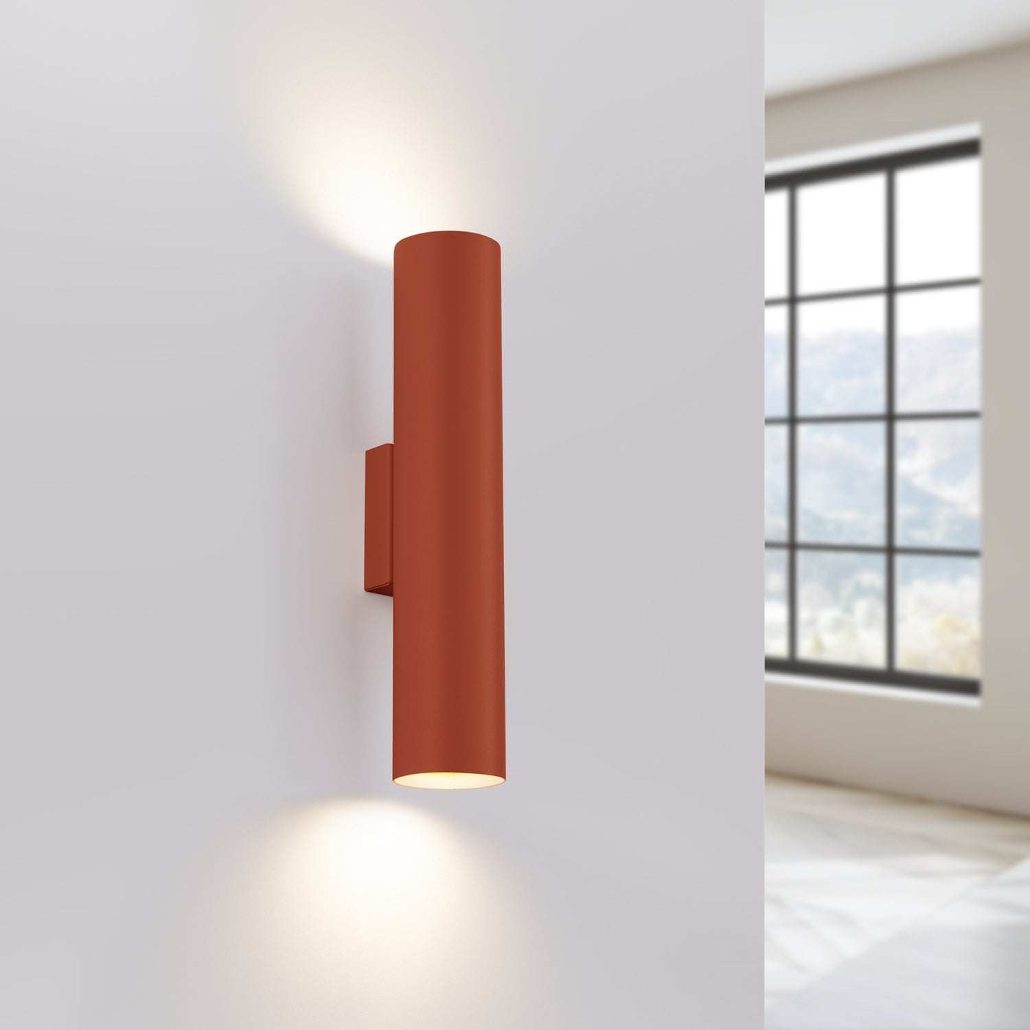 LAGOS 2 wandlamp rode oker