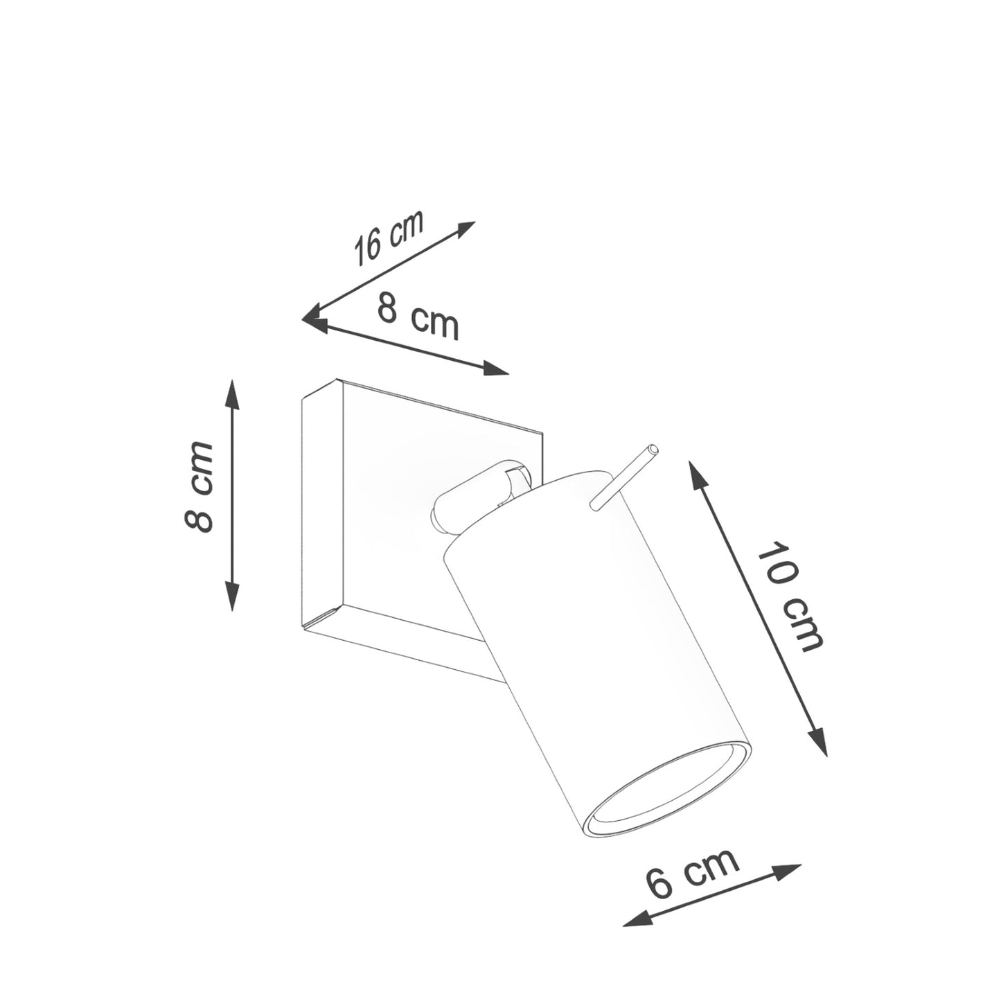 RING wandlamp rode oker