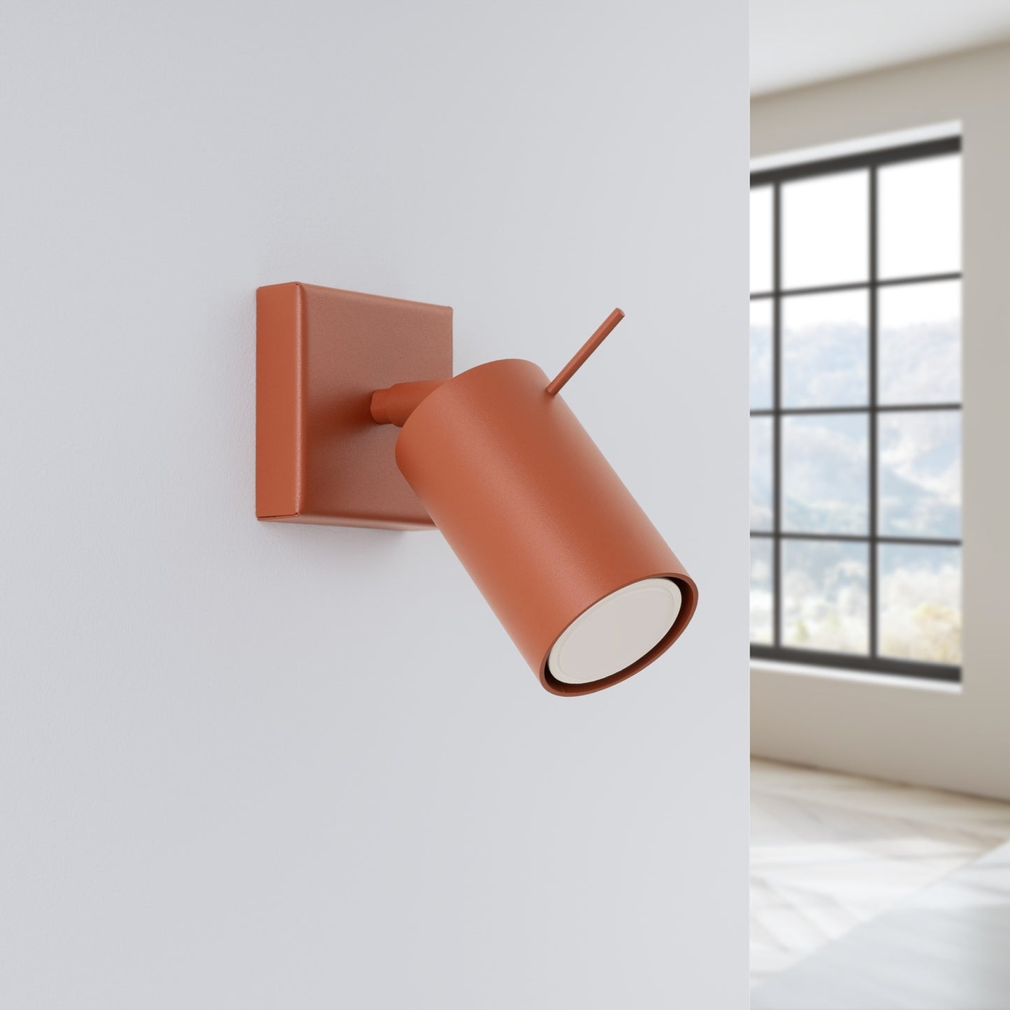 RING wandlamp rode oker