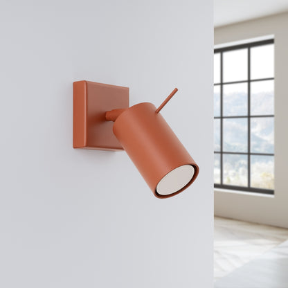 RING wandlamp rode oker