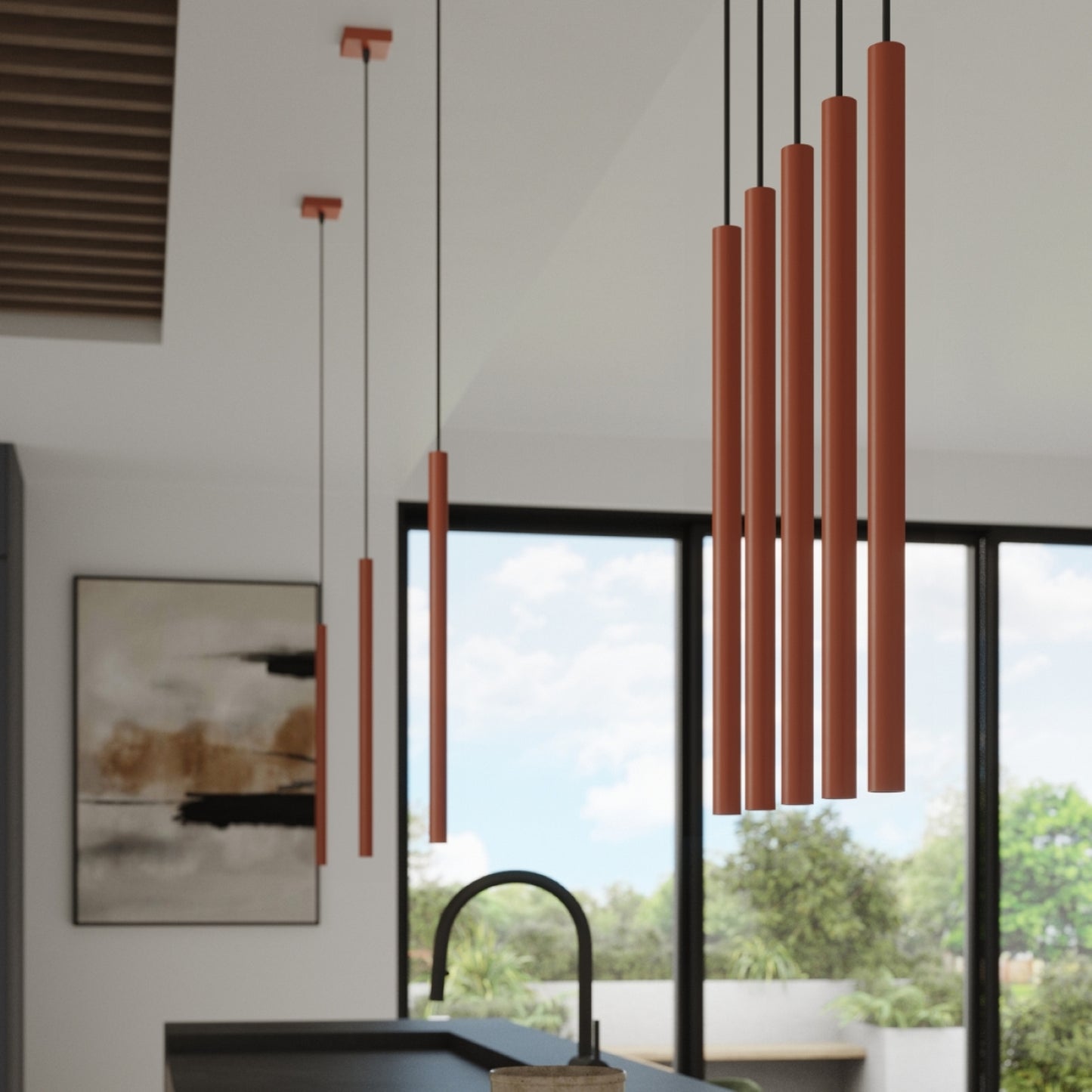 PASTELO 2 wandlamp rode oker