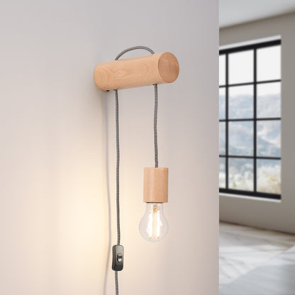 NIMBI houten wandlamp naturel hout