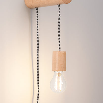 NIMBI houten wandlamp naturel hout