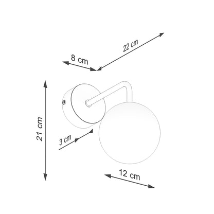 ASTRAL geometrische wandlamp wit