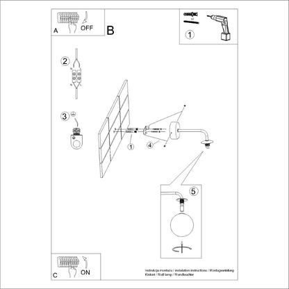 ASTRAL geometrische wandlamp wit