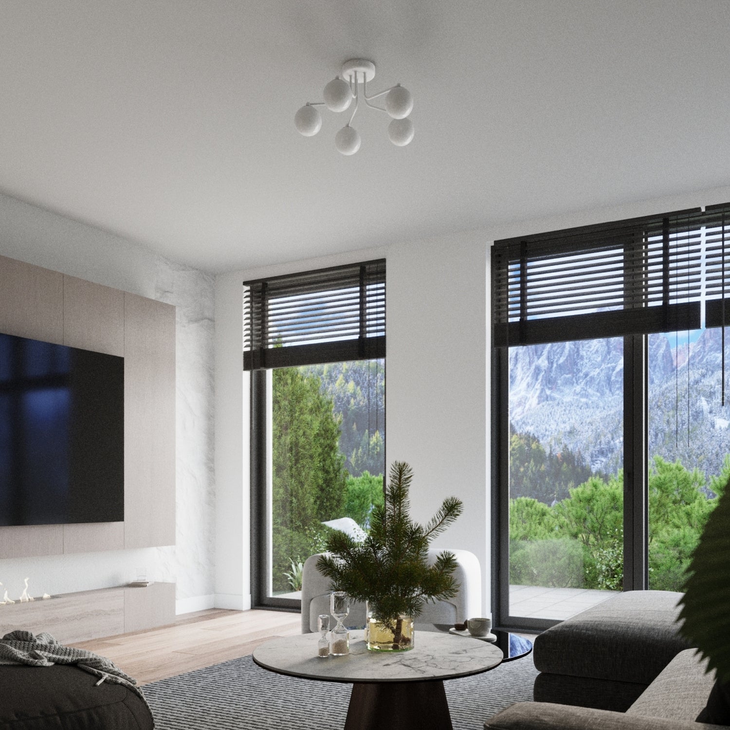 ASTRAL geometrische wandlamp wit