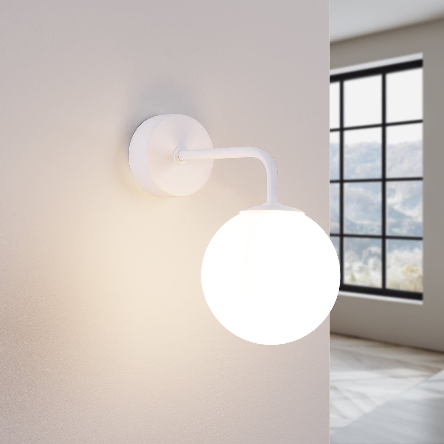 ASTRAL geometrische wandlamp wit