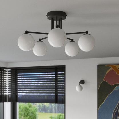 ASTRAL geometrische wandlamp zwart/wit