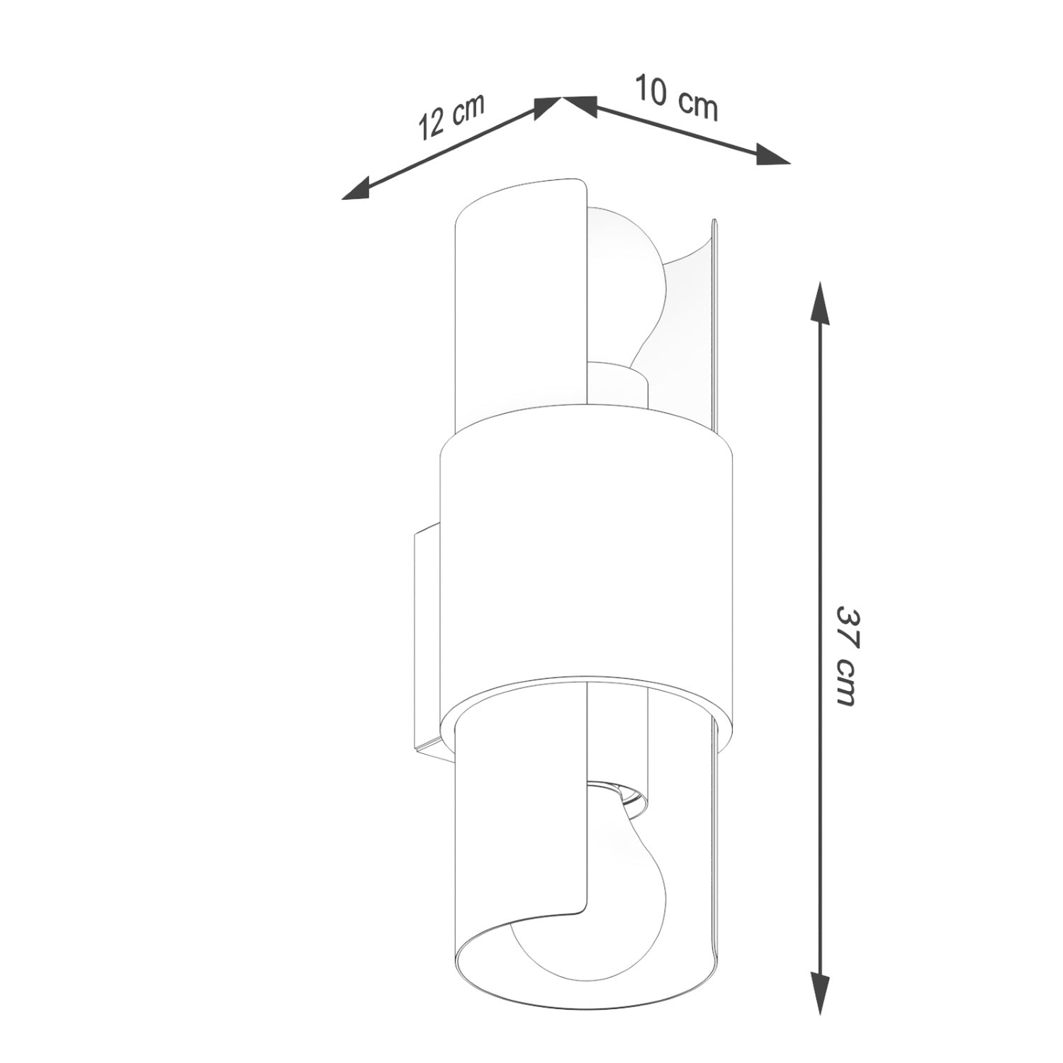 FLASH geometrische wandlamp groot