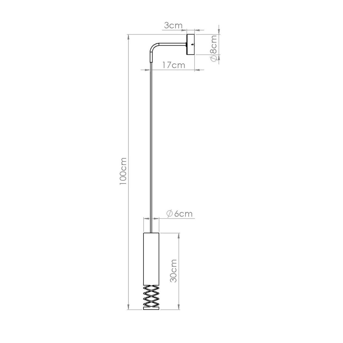 LAMI langwerpige wandlamp wit
