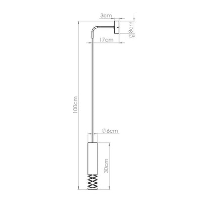 LAMI langwerpige wandlamp wit