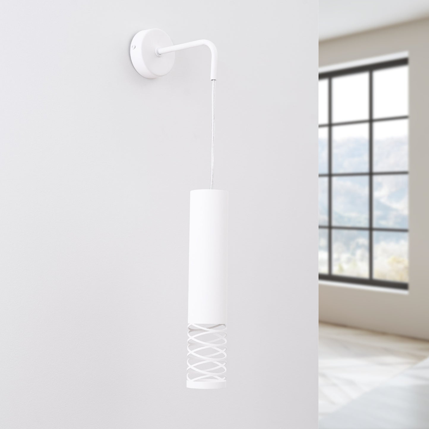 LAMI langwerpige wandlamp wit