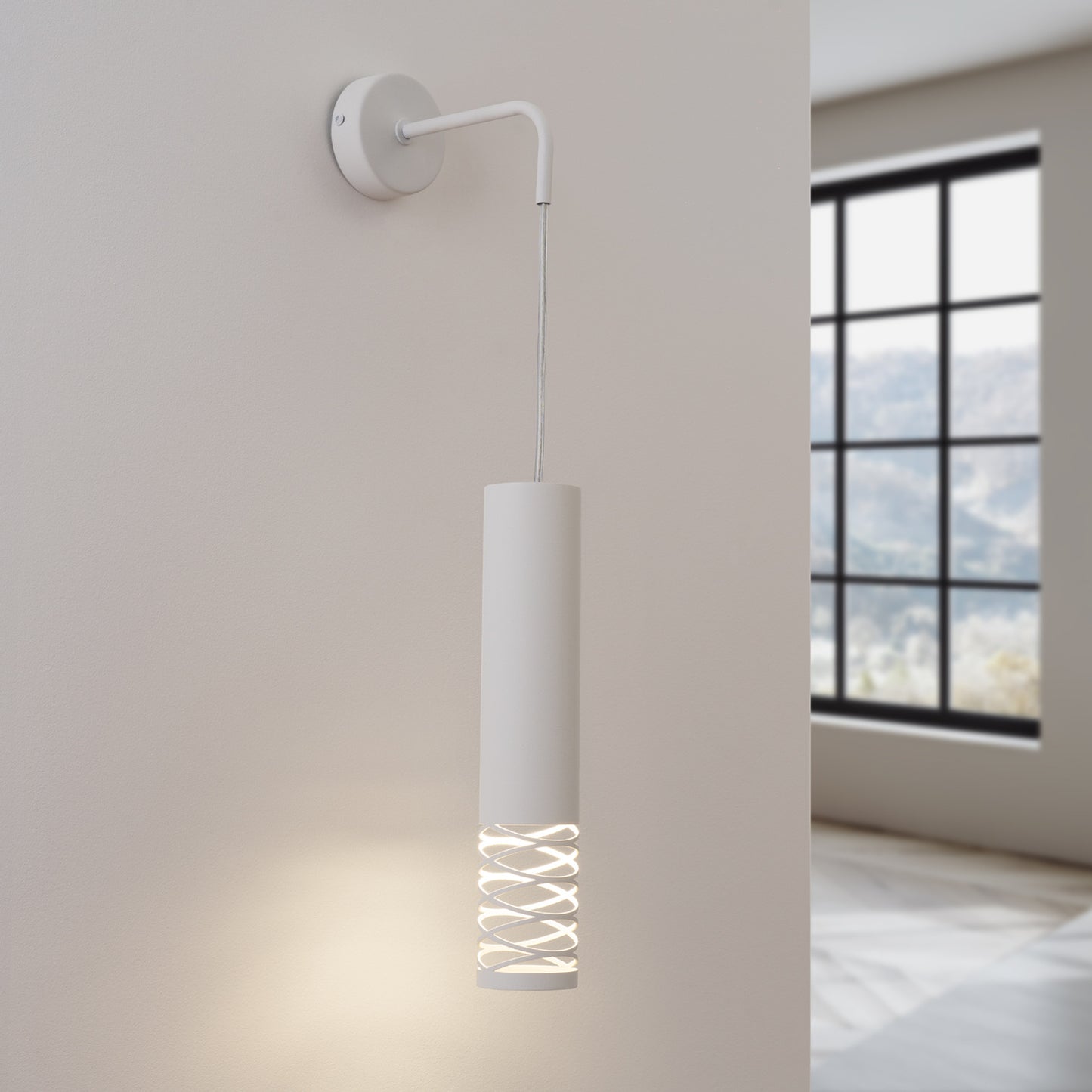 LAMI langwerpige wandlamp wit