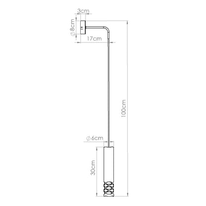 LIRO langwerpige wandlamp wit