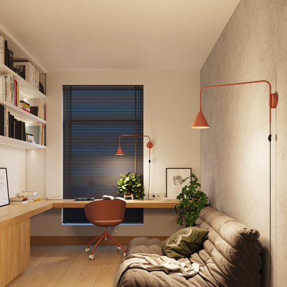 NOX wandlamp rode oker