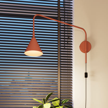 NOX wandlamp rode oker