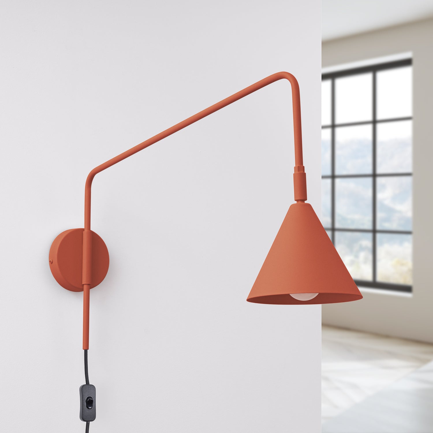 NOX wandlamp rode oker