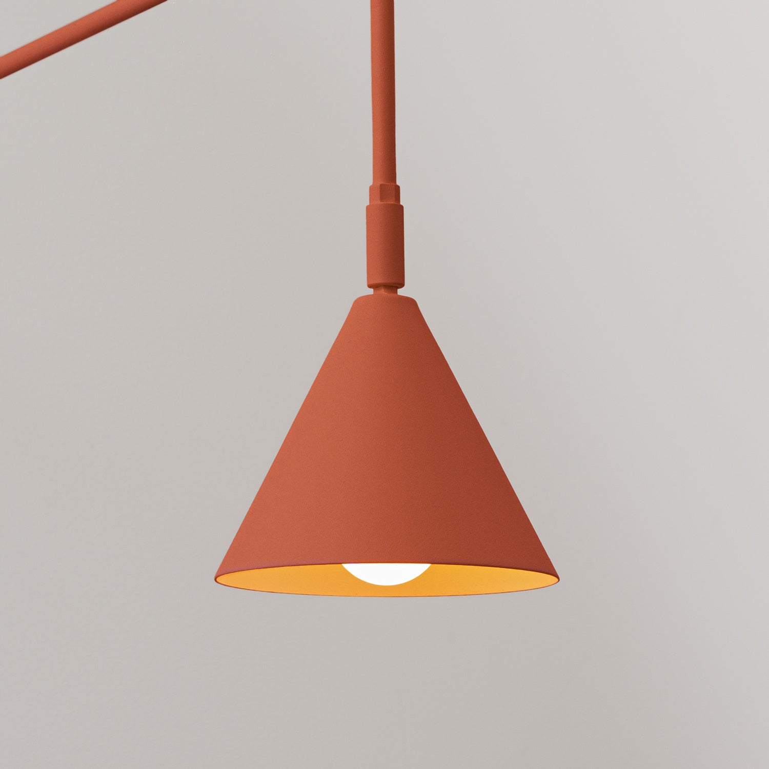 NOX wandlamp rode oker