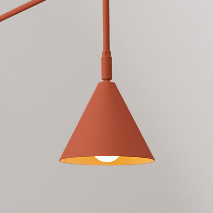 NOX wandlamp rode oker
