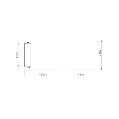 ORBIS wandlamp beton olijfgroen