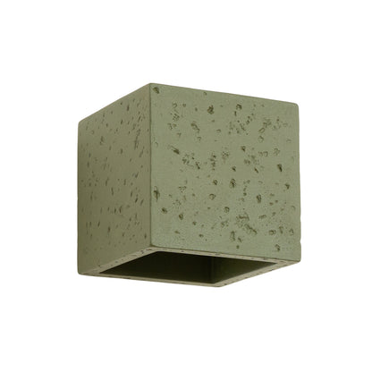 QUAD wandlamp beton olijfgroen