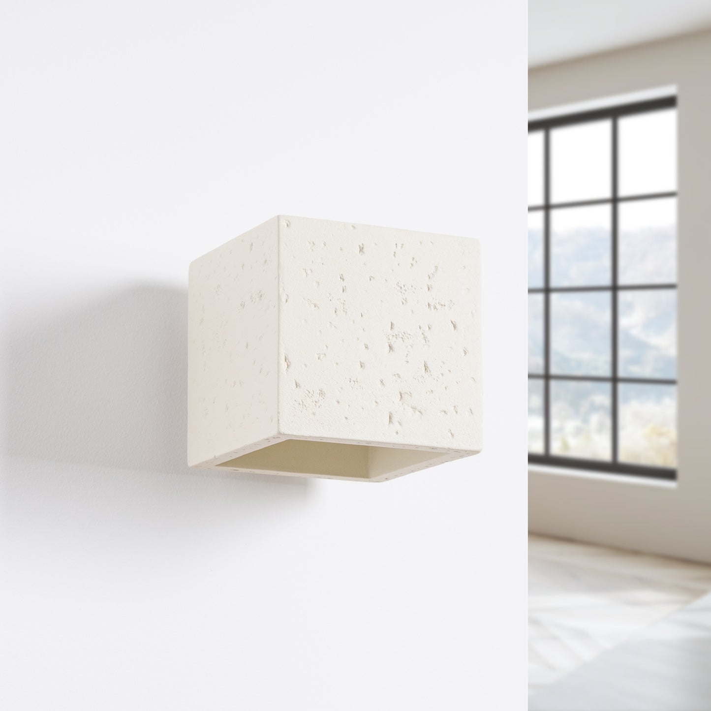 QUAD wandlamp beton beige