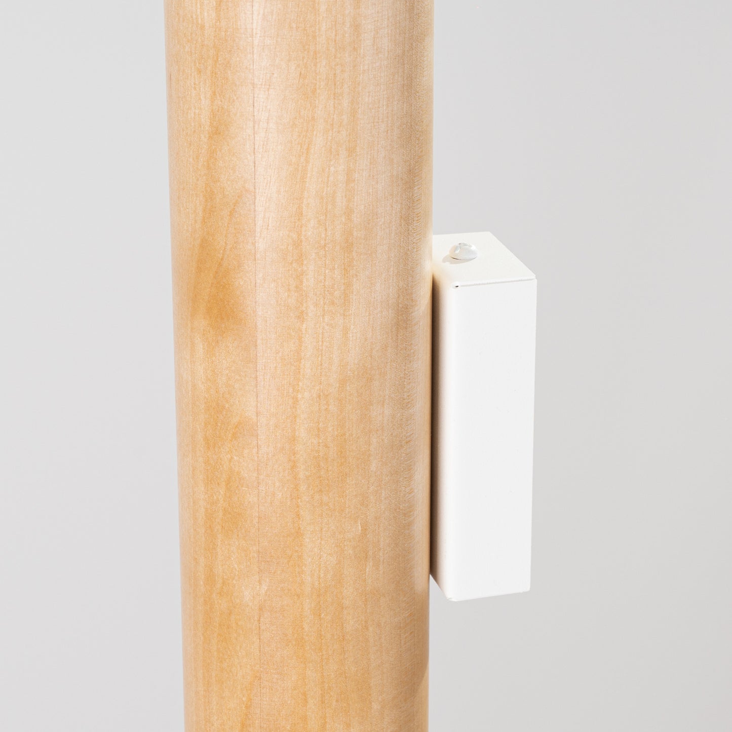 LINO cilindrische wandlamp naturel hout/wit