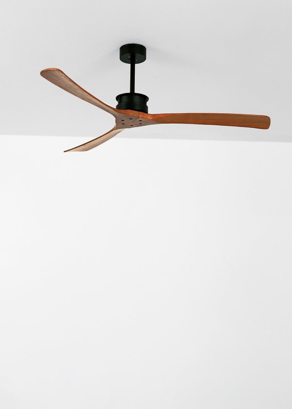 Grandavo plafondventilator zwart / donker hout