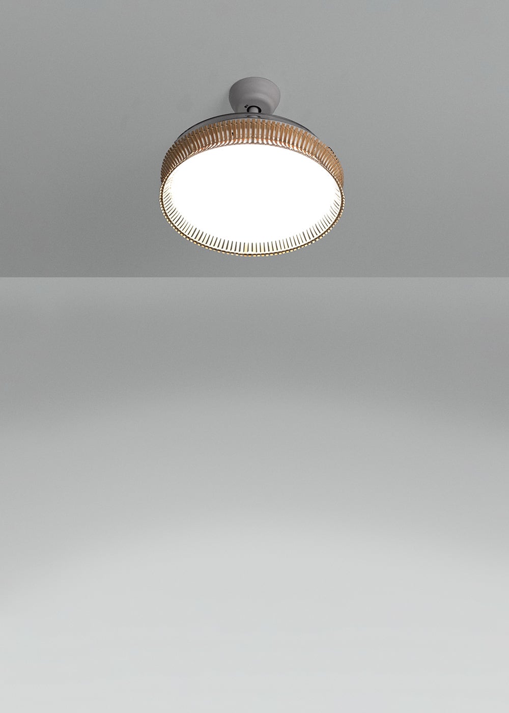 Clarotan | rotan plafondventilator met intrekbare bladen | DC 40W | Ø108 cm