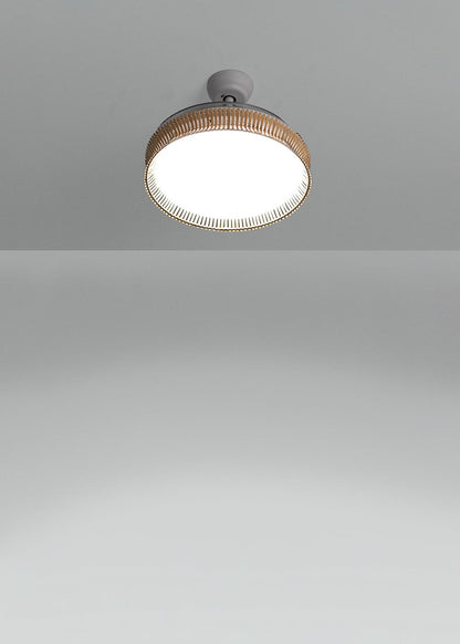Clarotan | rotan plafondventilator met intrekbare bladen | DC 40W | Ø108 cm